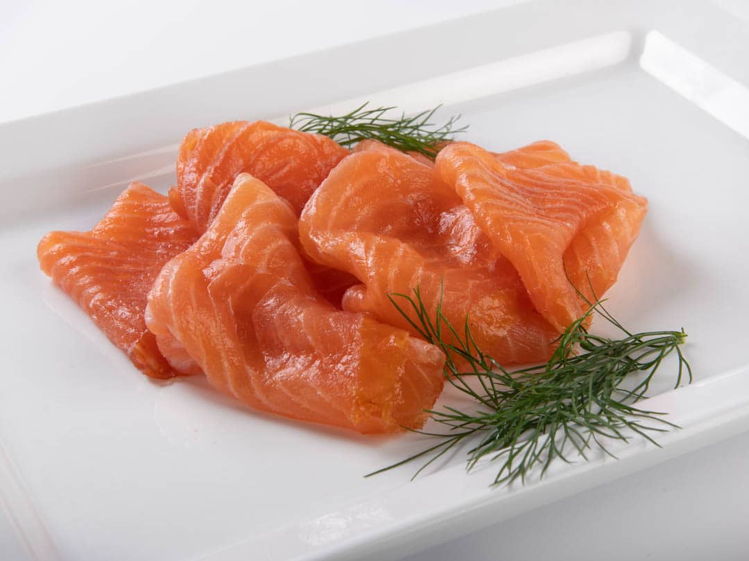 zalm-stukjes